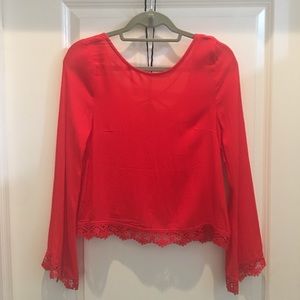 Red top w an exposed back